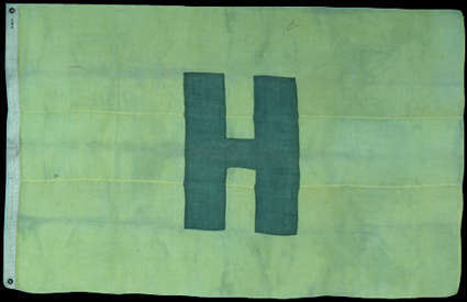 Green Civil War Hospital Flag