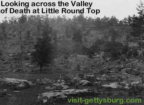 Valley of Death and Bloody Run in Gettysburg 1863