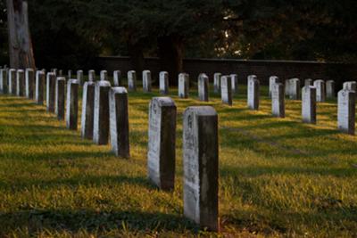 Cemetery at Sunset