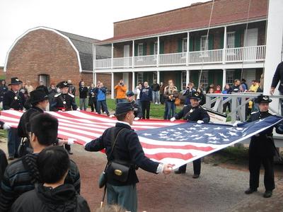 Folding the Fort McHenry Flag